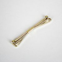 Collar Bar Ball end Gold