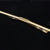 Collar bar etched Gold