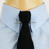 Collar bar etched silver