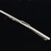 Collar bar etched silver