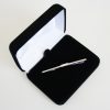 Collar bar etched silver