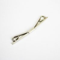 Collar bar etched silver
