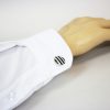 Round B&W Stripe Cufflinks