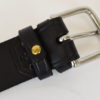 Black Leather belt -wide
