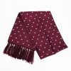 JTG Burgundy polka scarf