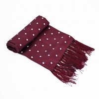 JTG Burgundy polka scarf