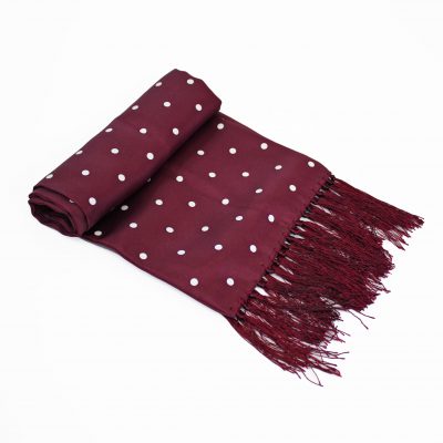 JTG Burgundy polka scarf