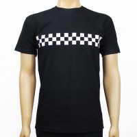 JTG checker T-shirt. Black.