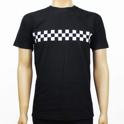 JTG checker T-shirt. Black.