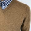 Tan Lambswool V neck