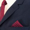 Silk Burgundy Tie & pocket square