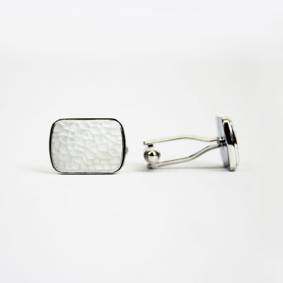 White Stone Cufflinks