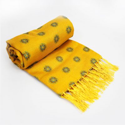 Tootal Vintage Gold Rayon scarf