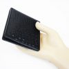 Dents Wallet Crocodile Effect Black 5531