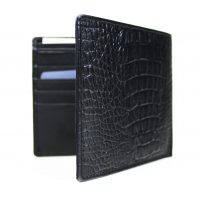 Dents Wallet Crocodile Effect Black 5531
