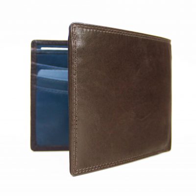 Dents Wallet Chocolate / Cobalt 5201