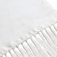Plain white silk scarf